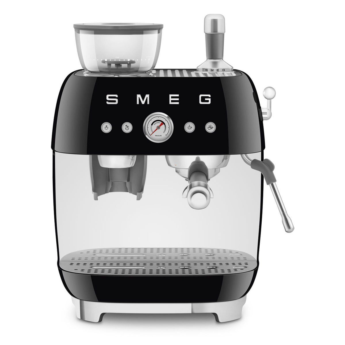 Smeg Siyah Öğütücülü Espresso Kahve Makinesi