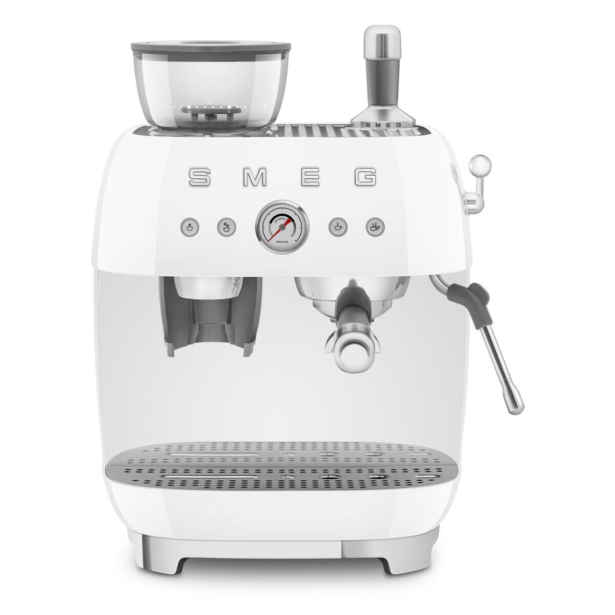 Smeg Beyaz Öğütücülü Espresso Kahve Makinesi