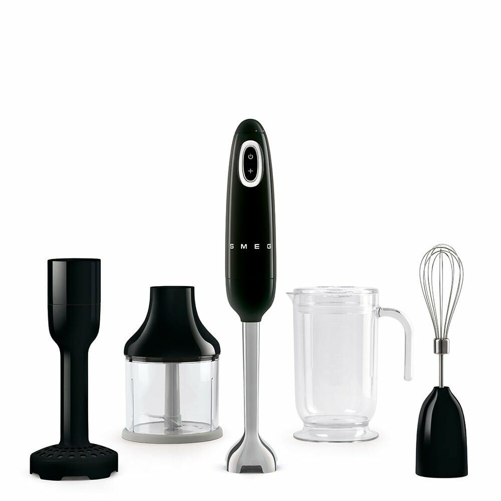 Smeg Retro Siyah El Blender Seti Tritan