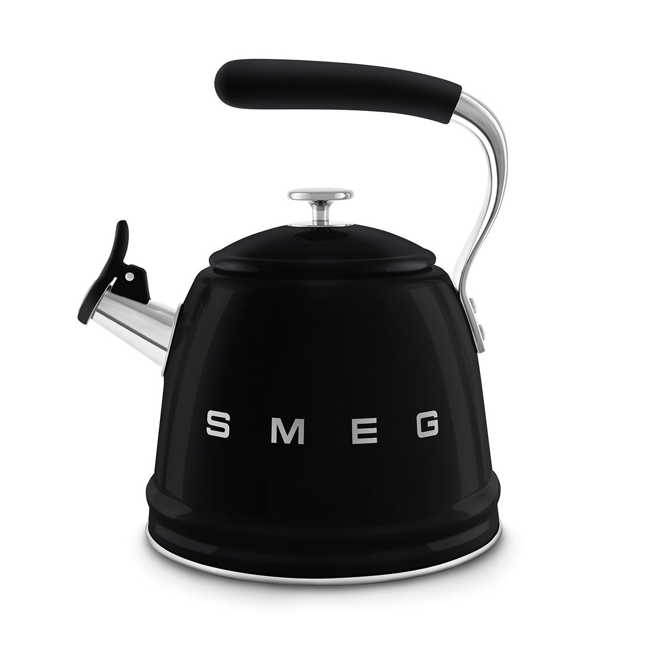 SMEG SİYAH OCAK ÜSTÜ DÜDÜKLÜ KETTLE