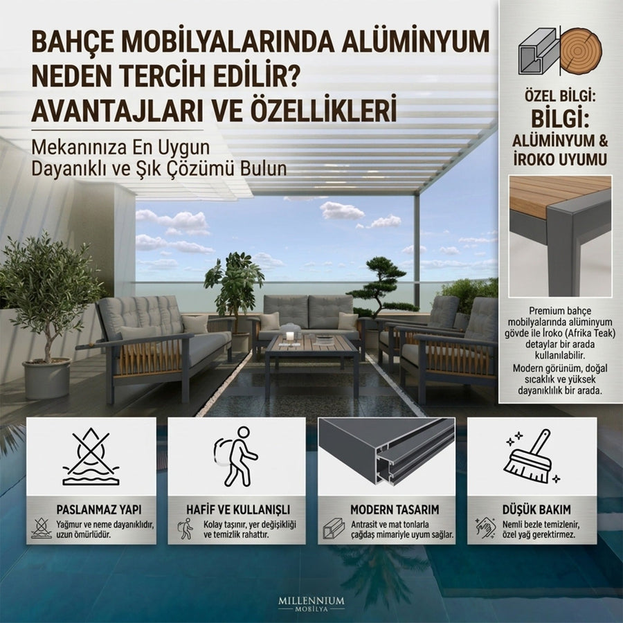 Alüminyum Bahçe Mobilyası Avantajları ve Özellikleri