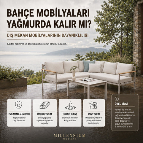 Bahçe Mobilyası Yağmurda Kalır mı? Dayanıklılık Rehberi