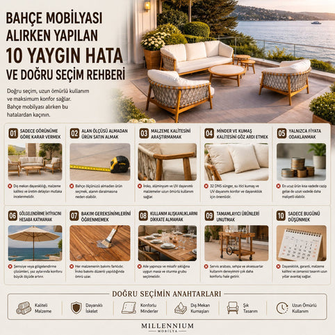 Bahçe Mobilyası Seçimi Yaparken Yapılan 10 Yaygın Hata