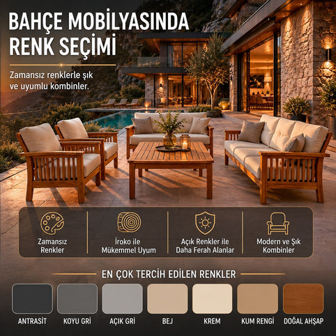 Bahçe Mobilyalarında Renk Seçimi Nasıl Yapılır? Zamansız ve Şık Kombinler İçin Rehber