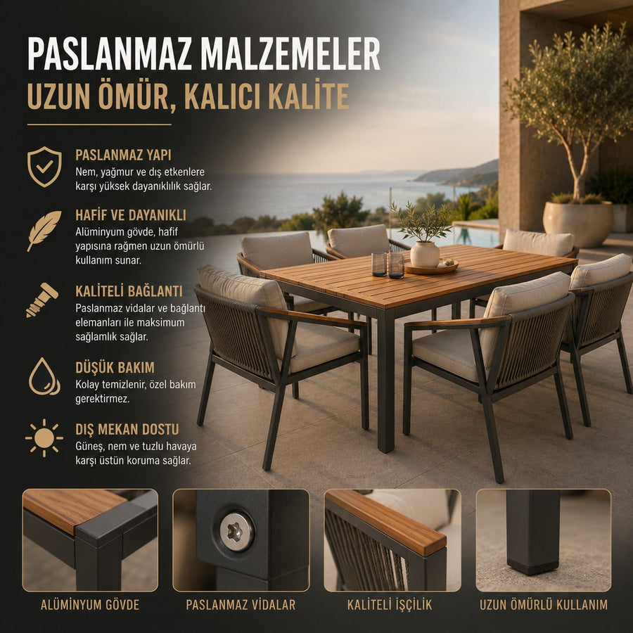 Bahçe Mobilyalarında Paslanmaz Malzemeler Neden Önemlidir?