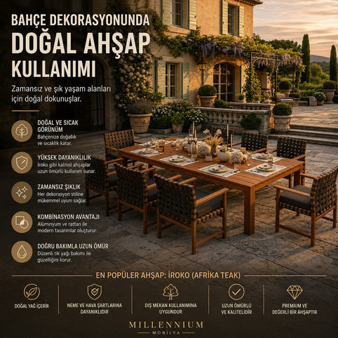 Bahçe Dekorasyonunda Doğal Ahşap Kullanımı: Zamansız ve Şık Yaşam Alanları
