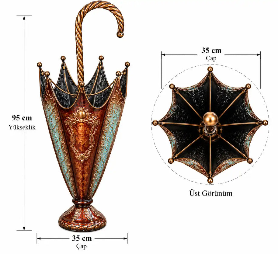 Bordo Metal Şemsiyelik