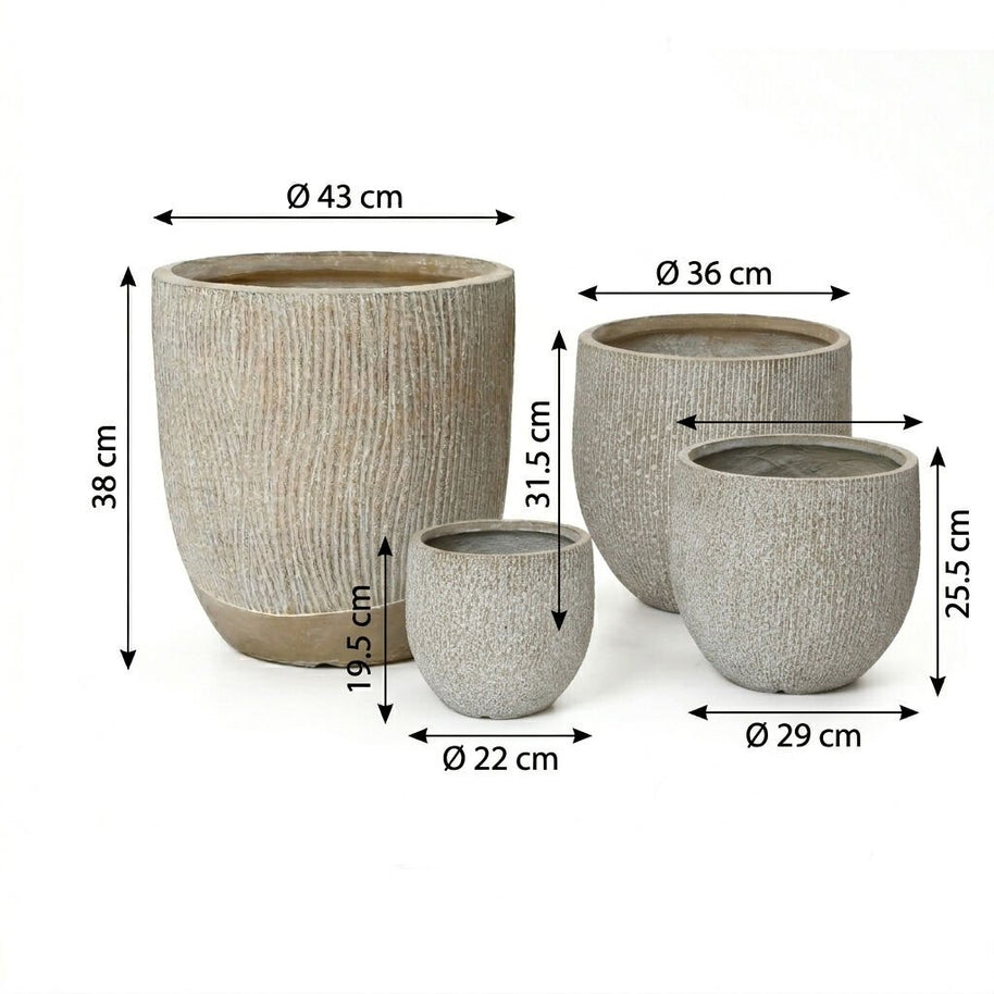 Bahçe Beton Saksı-1635Abcd