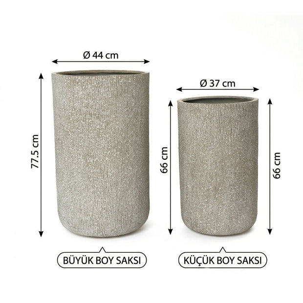 Bahçe Beton Saksı-1637Ab