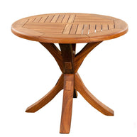 Yuvarlak Teak Bahçe Masası 120cm