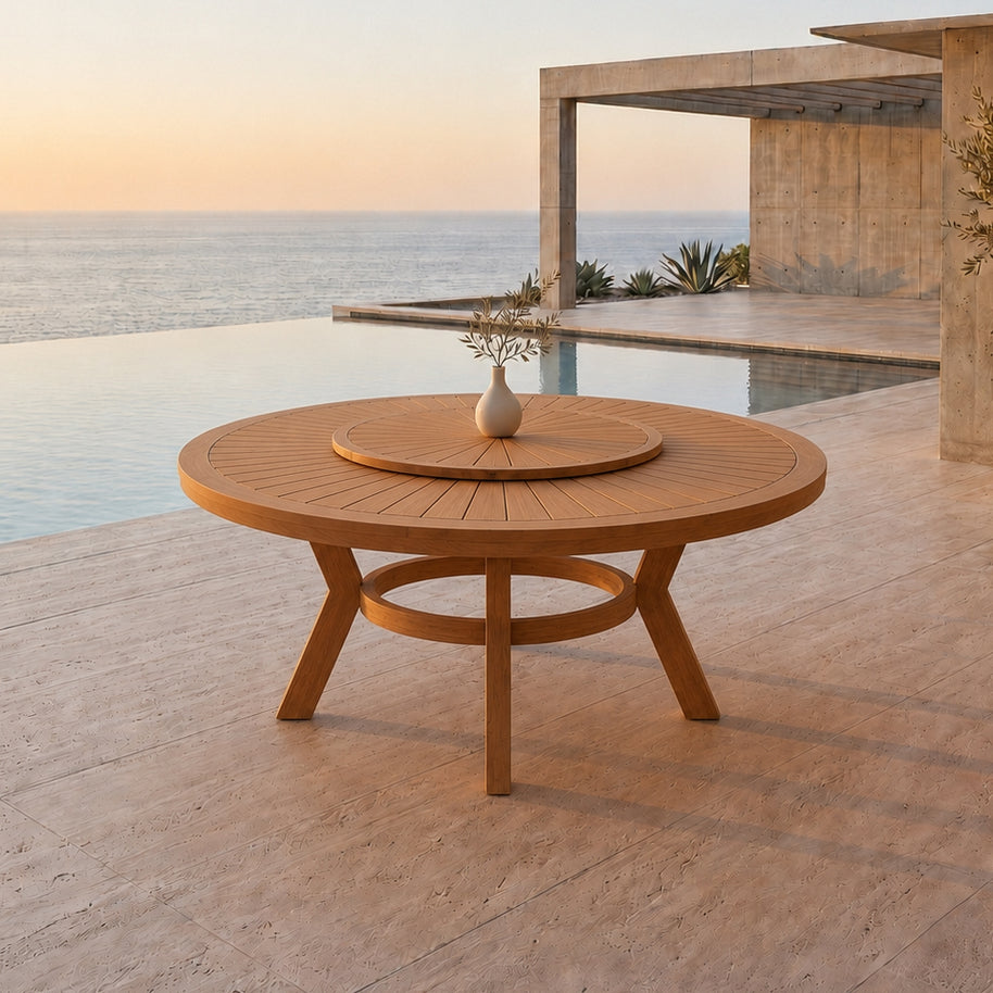 Çarkıfelek Teak Bahçe Masası 200 Cm