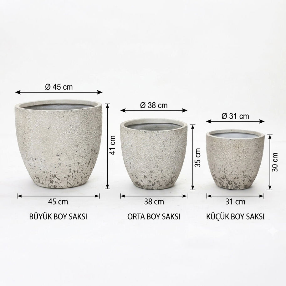 Bahçe Beton Saksı-620Abc