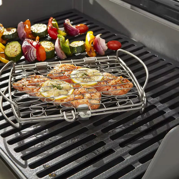 Fish Grilling Basket - Small size 20 x 28 cm, stainless steel, compatible with Q 1000 series