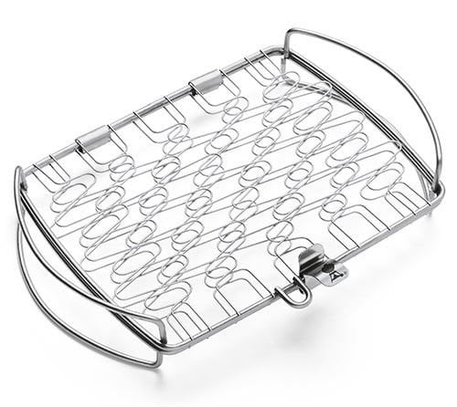 Weber Balık Izgarası - Büyük boy 28 x 46 cm, paslanmaz çelik, Q 3000 serisi ile gazlı ve kömürlü barbekülere uygundur.