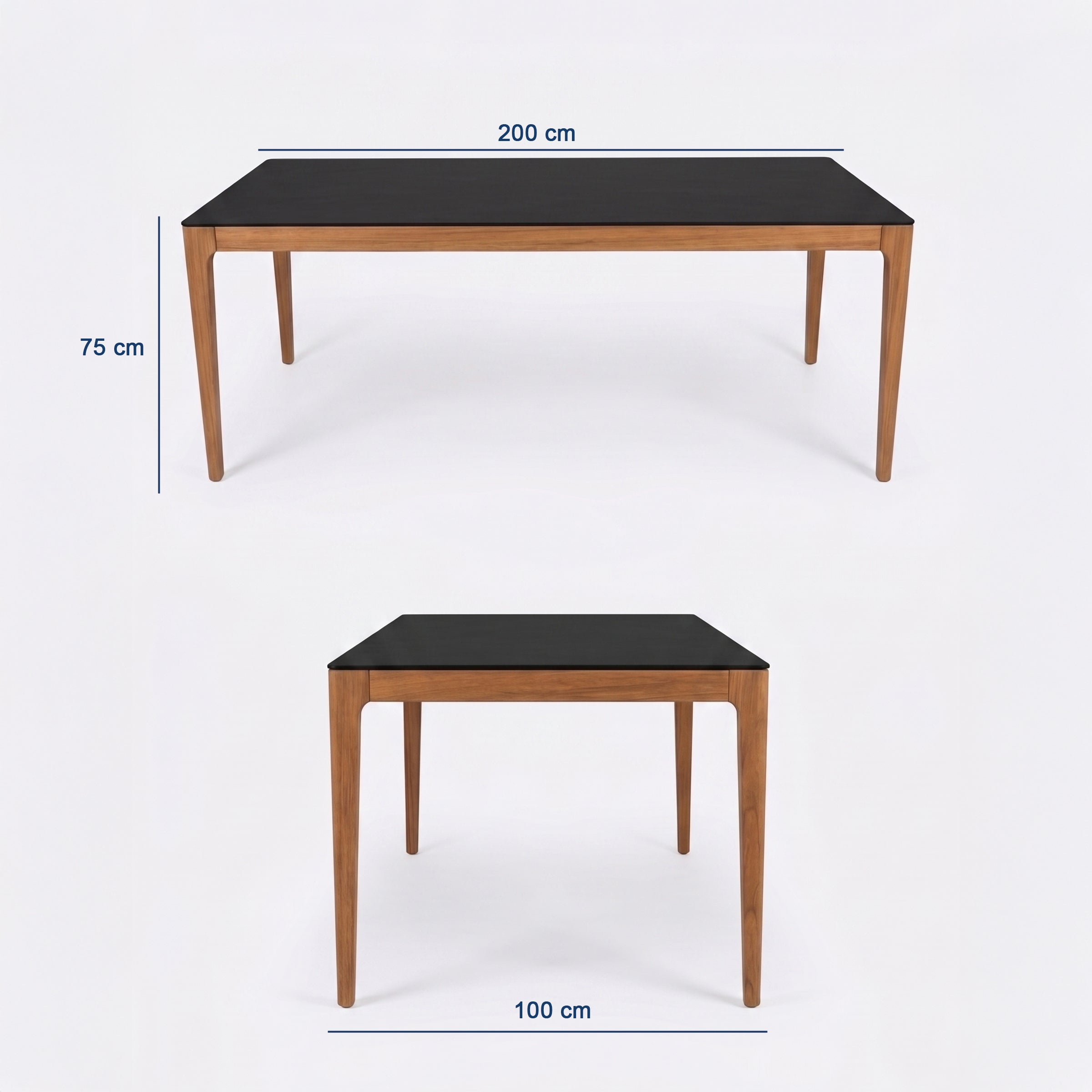 Albina Teak Garden Table Set - 220 Cm