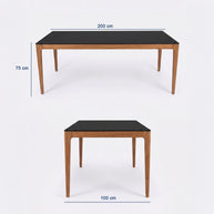 Albina Teak Garden Table Set - 220 Cm