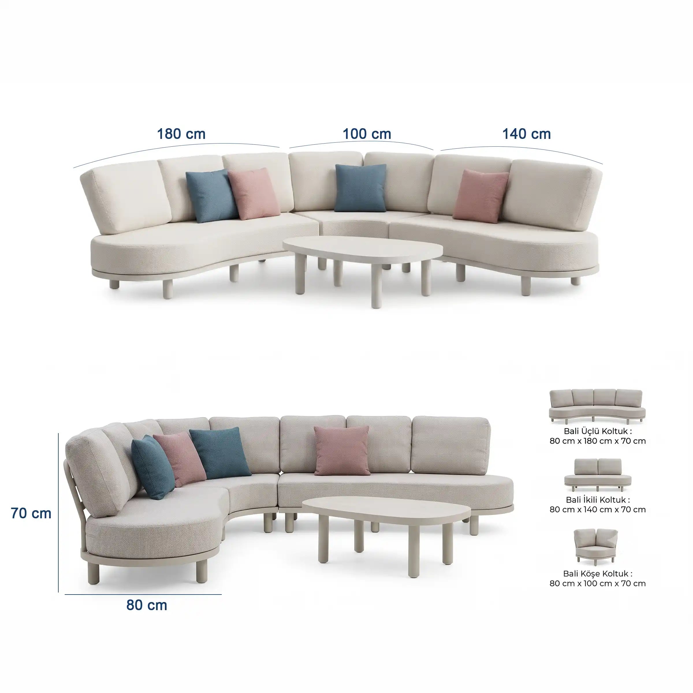 Bali Garden Corner Sofa Set