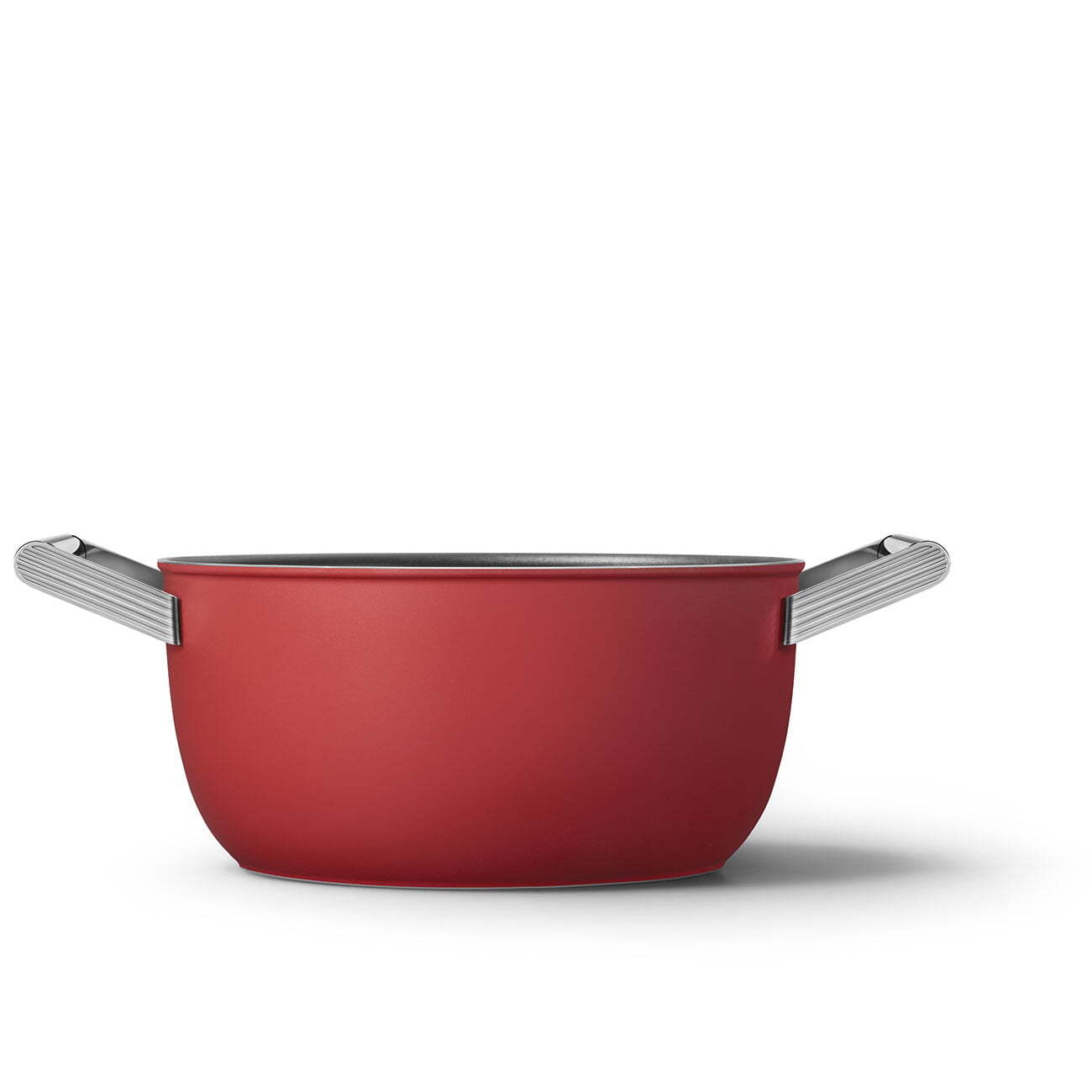 Smeg Cookware 50's Style Kırmızı Cam Kapaklı Tencere 24 cm