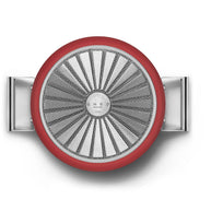 Smeg Cookware 50's Style Kırmızı Cam Kapaklı Tencere 26 cm