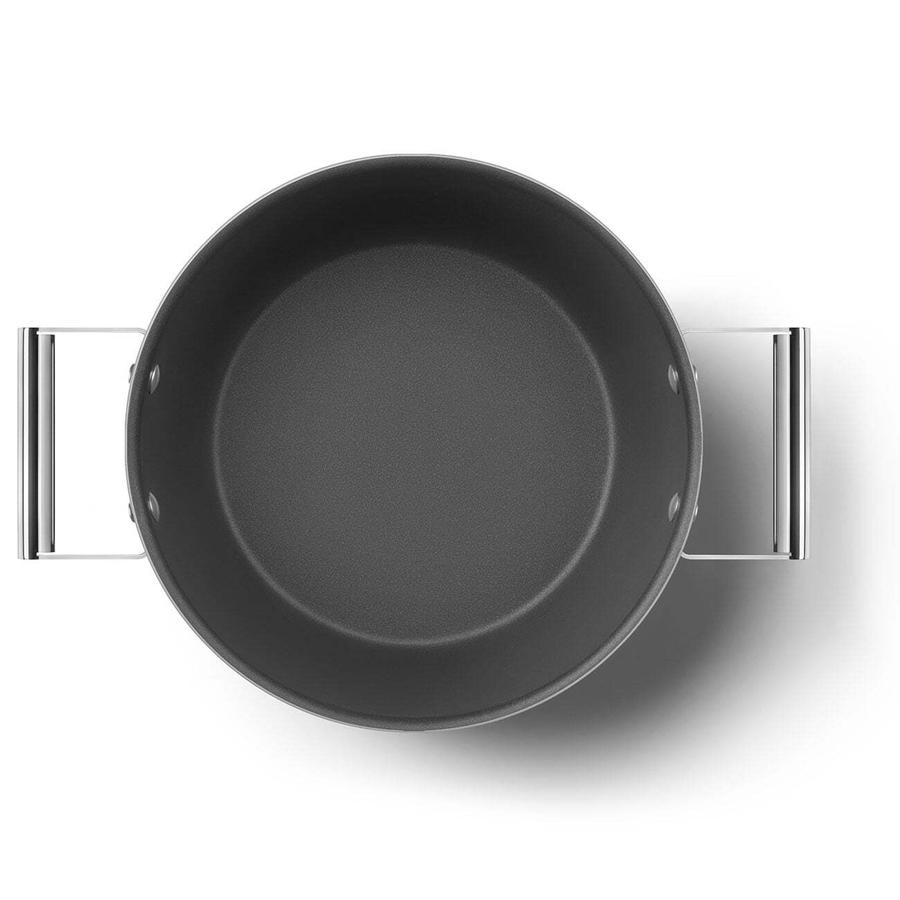 Smeg Cookware 50's Style Kırmızı Cam Kapaklı Tencere 26 cm