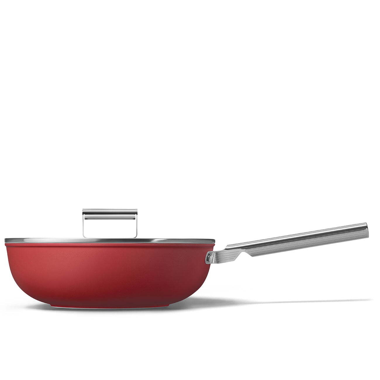 Smeg Cookware 50's Style Kırmızı Wok Tava 30 cm