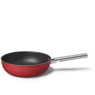 Smeg Cookware 50's Style Kırmızı Wok Tava 30 cm