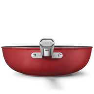 Smeg Cookware 50's Style Kırmızı Wok Tava 30 cm