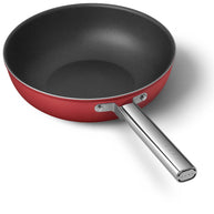 Smeg Cookware 50's Style Kırmızı Wok Tava 30 cm