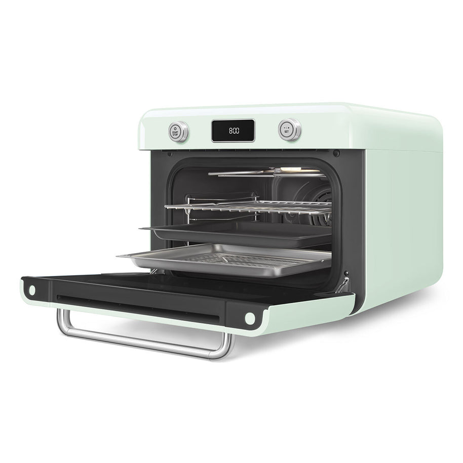 Smeg Pastel Yeşil Tezgah Üstü Kombi Buharlı Fırın