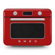 Smeg Kırmızı Tezgah Üstü Kombi Buharlı Fırın