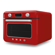 Smeg Kırmızı Tezgah Üstü Kombi Buharlı Fırın