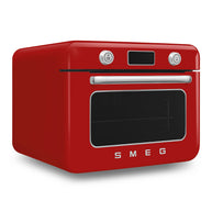 Smeg Kırmızı Tezgah Üstü Kombi Buharlı Fırın