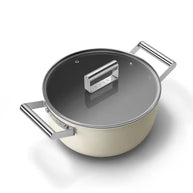 Smeg 50's Style Krem Derin Tencere 24 cm