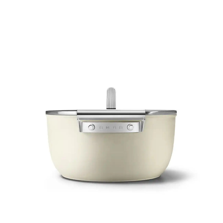 Smeg 50's Style Krem Derin Tencere 24 cm