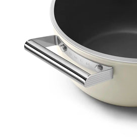 Smeg 50's Style Krem Derin Tencere 24 cm