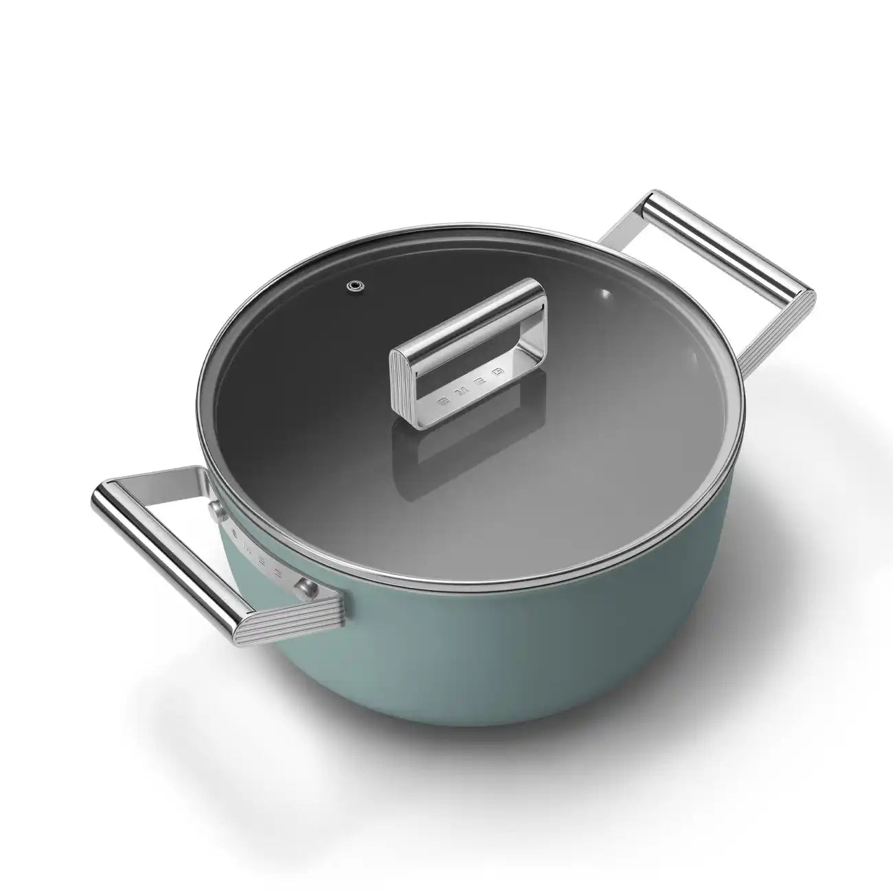 Smeg 50's Style Zümrüt Yeşili Mat Derin Tencere 24 cm