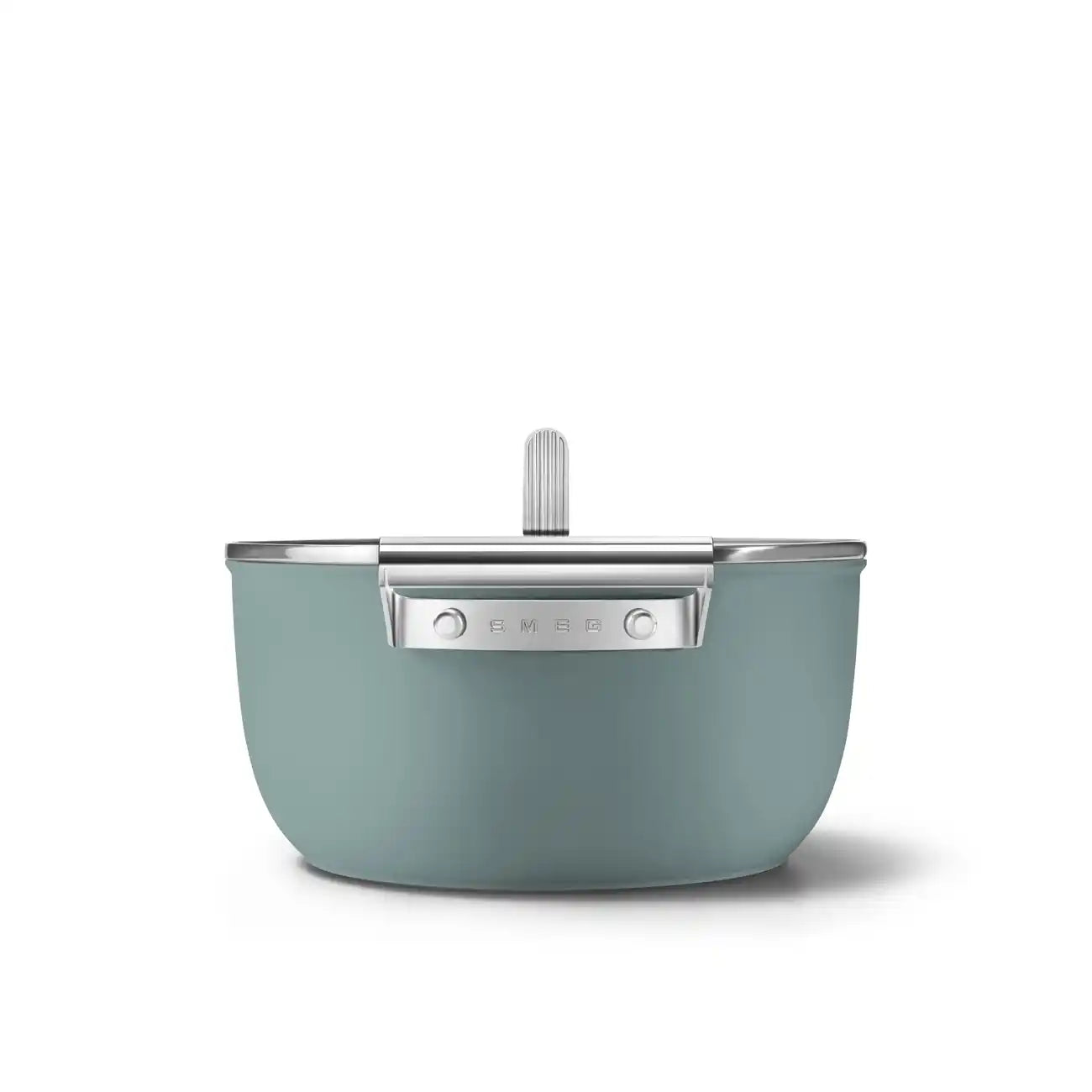 Smeg 50's Style Zümrüt Yeşili Mat Derin Tencere 24 cm