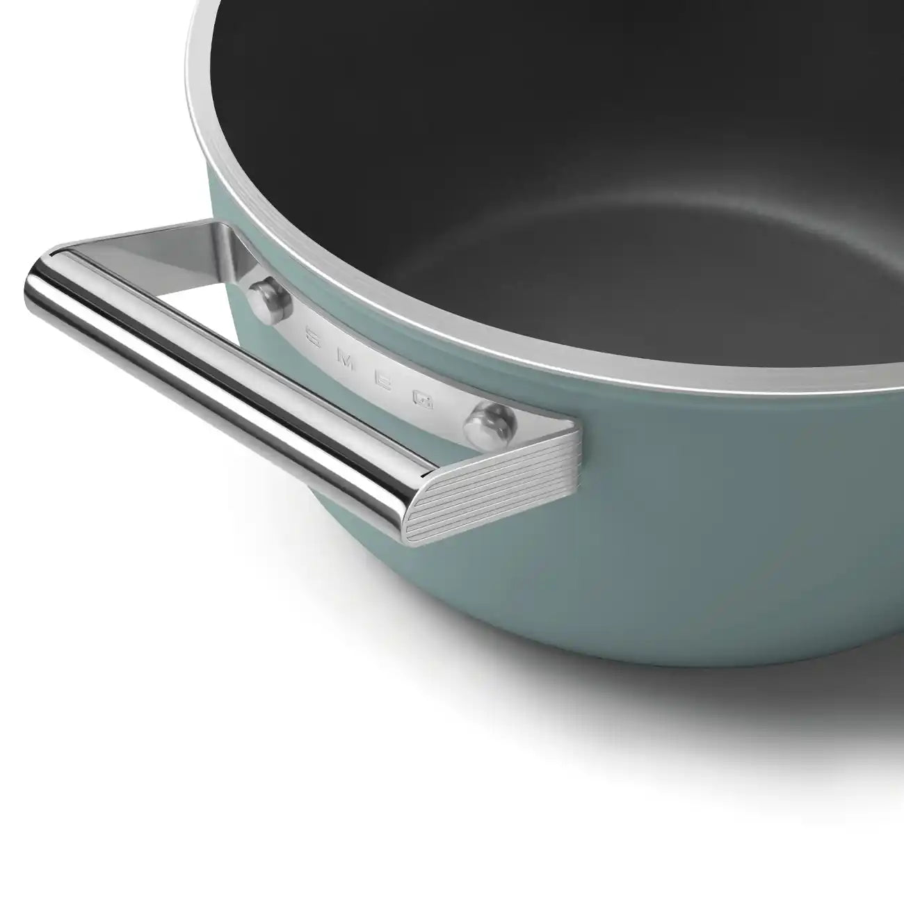 Smeg 50's Style Zümrüt Yeşili Mat Derin Tencere 24 cm