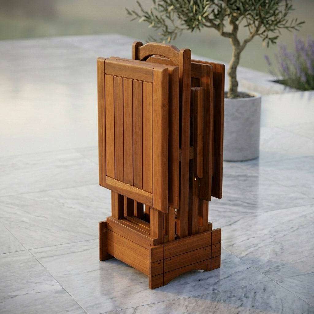 Bag Teak Nesting Table