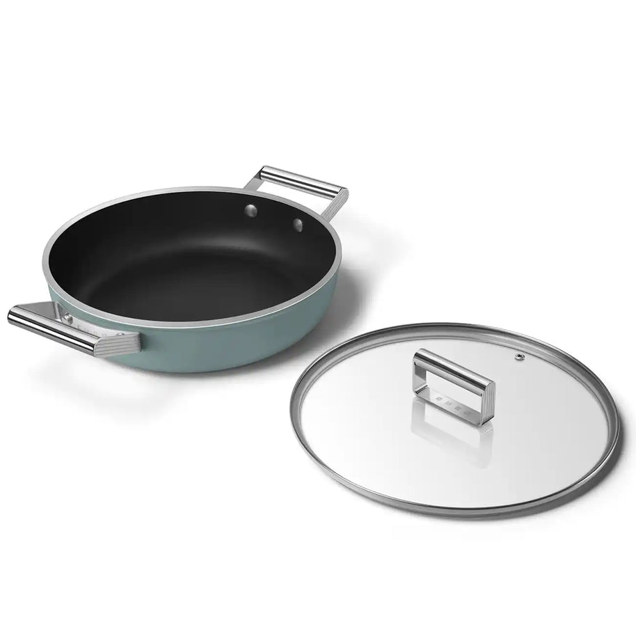 Smeg 50's Style Zümrüt Yeşili Pilav Tenceresi 28 cm