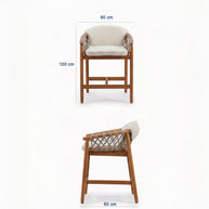 Troy Garden Bar Table Set-85 cm