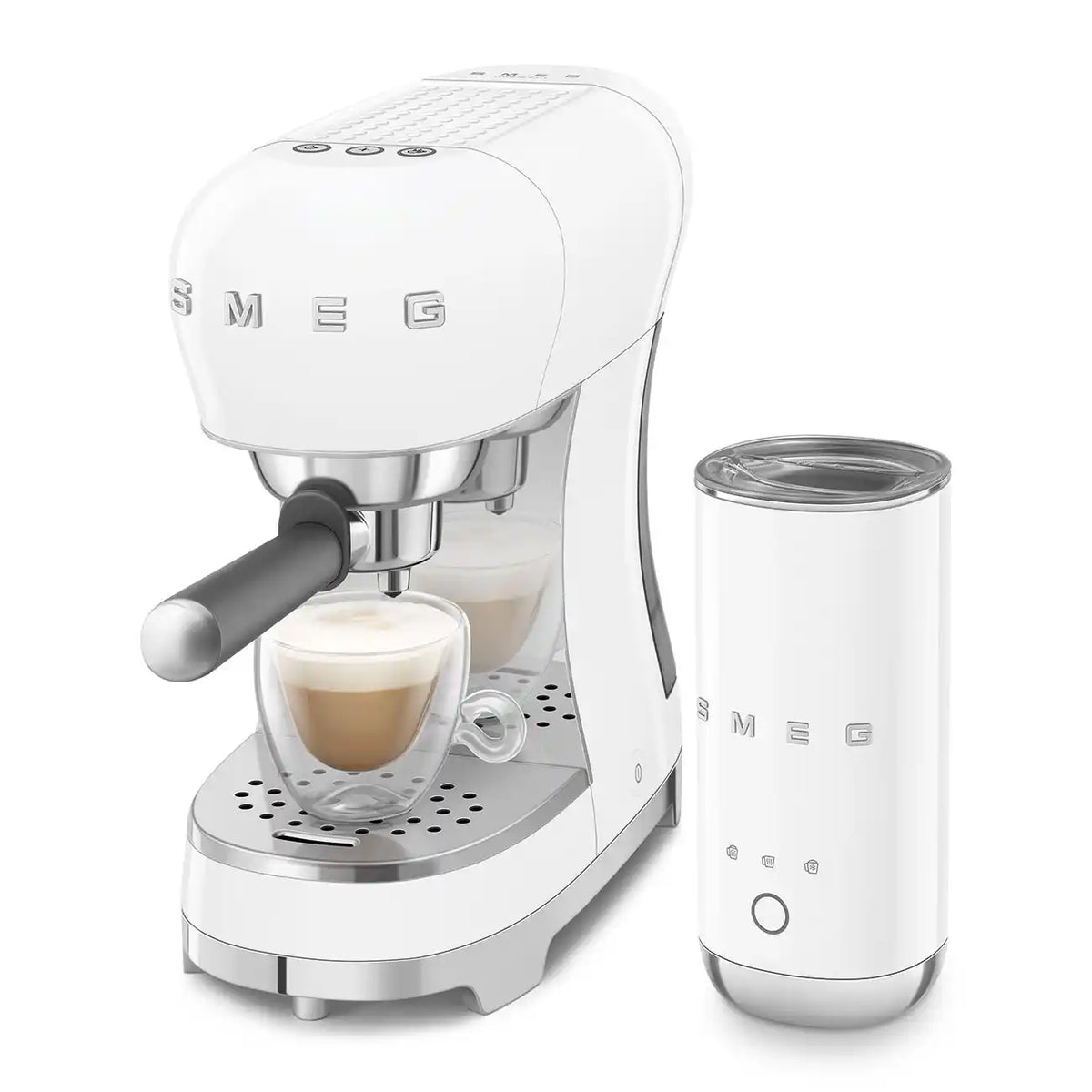 Smeg Beyaz Süt Köpürtücülü Espresso Makinesi