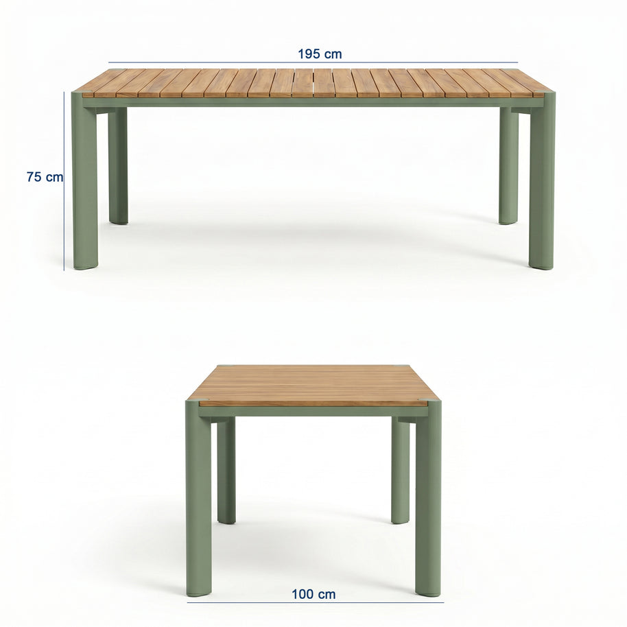 Elif Garden Dining Set - 195 cm