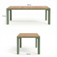 Elif Garden Dining Set - 195 cm