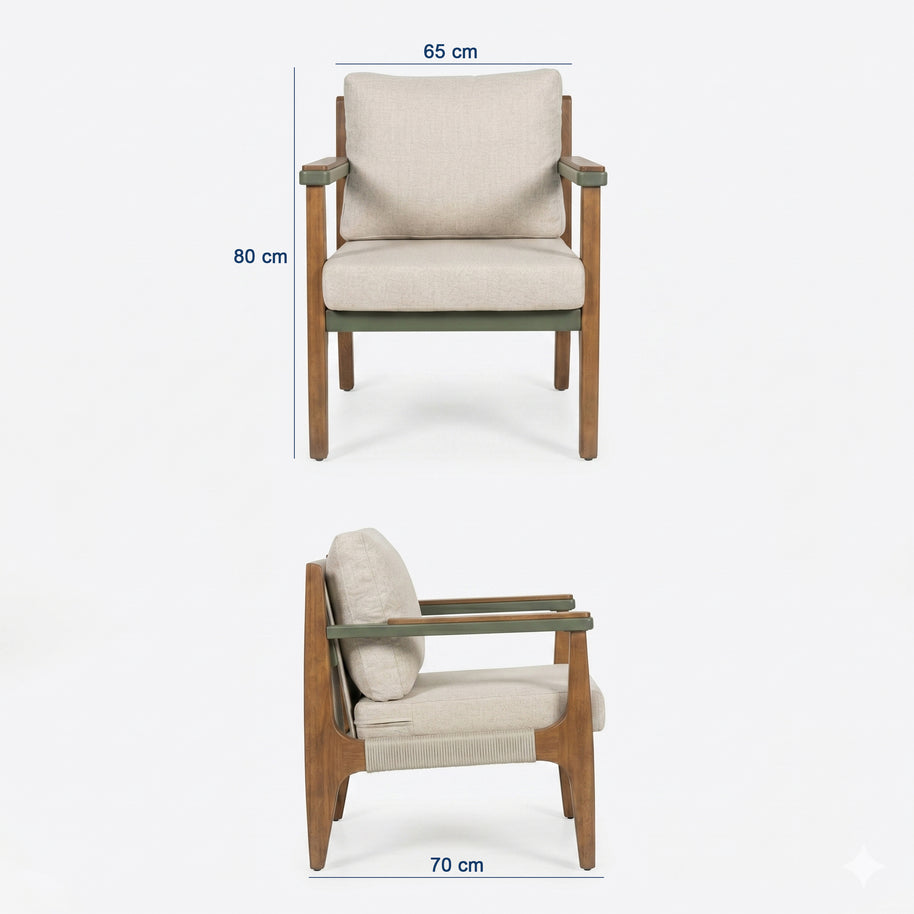 Elif Garden Dining Set - 195 cm