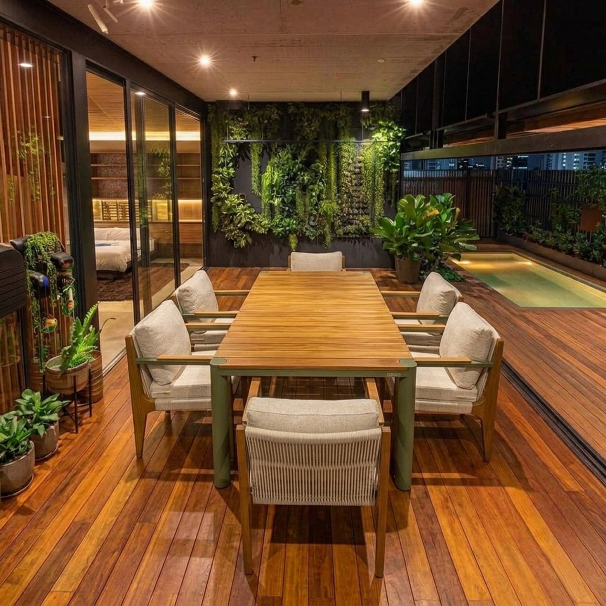 Elif Garden Dining Set - 195 cm