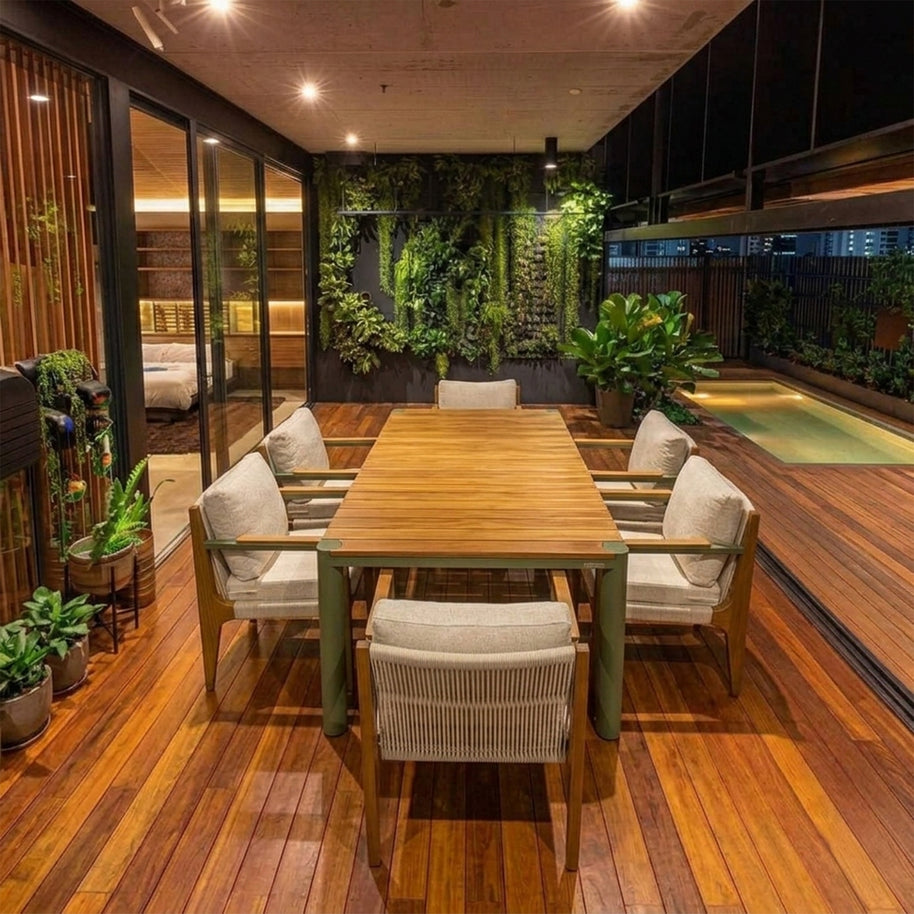 Elif Garden Dining Set - 195 cm