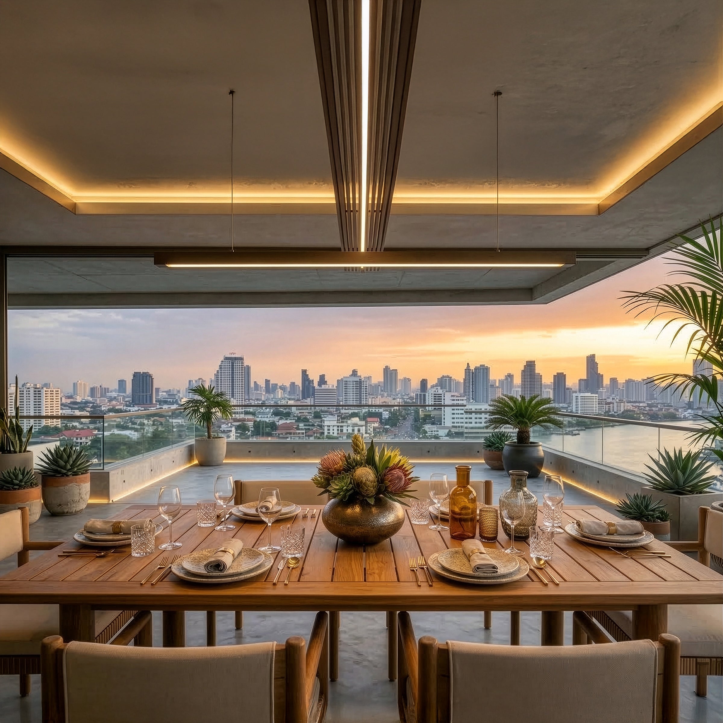 Icon Teak Bahçe Masa Takımı-300 Cm