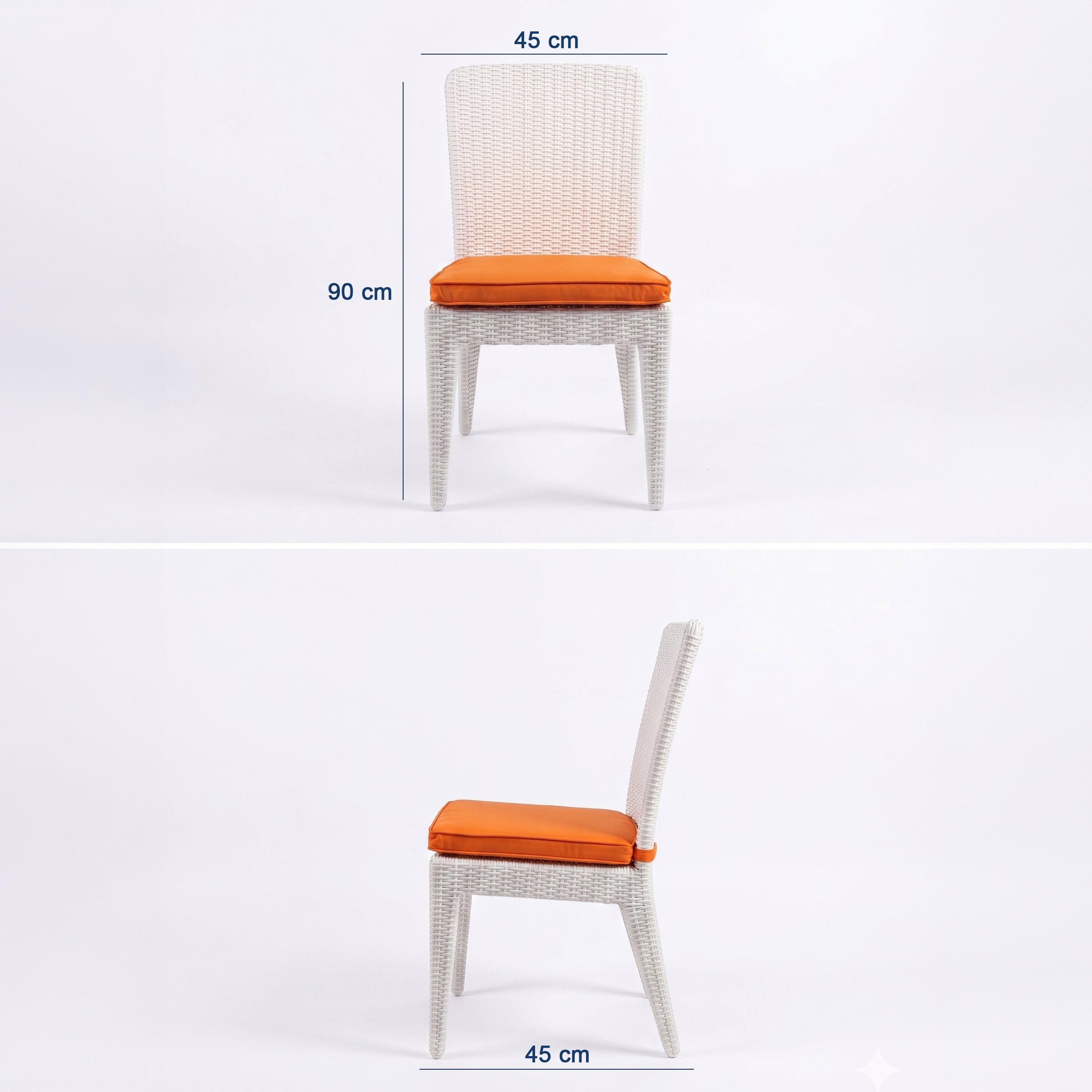 PVC Garden Table Set - 140 Cm