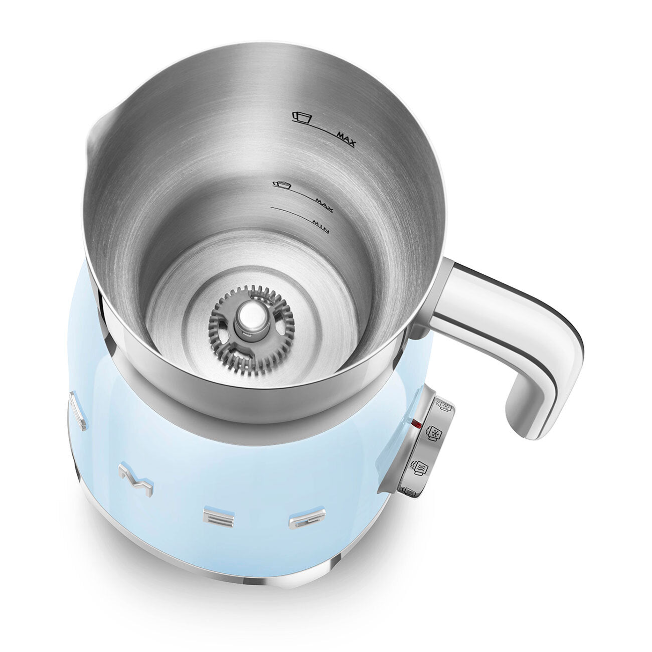 Smeg Pastel Mavi Süt Köpürtme Makinesi